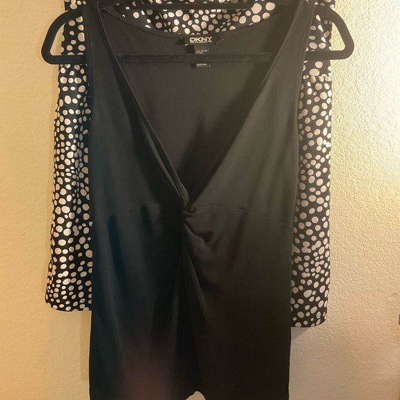 Designer Black Sleeveless Tank Lot, DKNY, BCBG, MS: P/XS/S - Picture 3 of 13